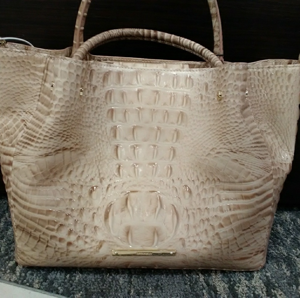Brahmin Mallory satchel,  blossom pink